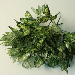 人造5叉星点木仿真植物绿植盆栽盆景装饰室内仿真绿植墙装饰配材